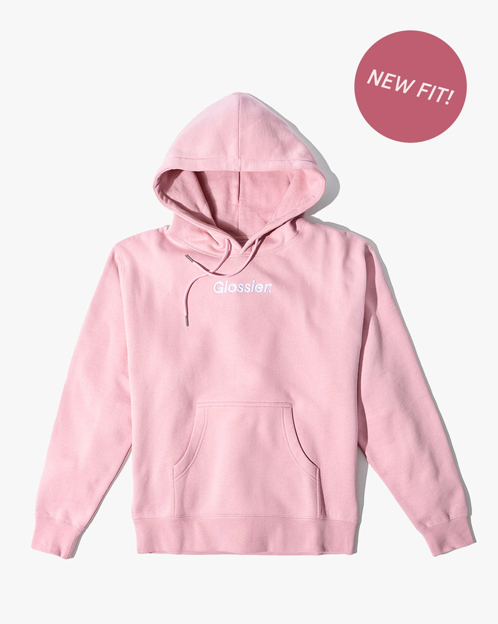 SRC_4D12ED907D5739D8 Embroidered Pink Hoodie