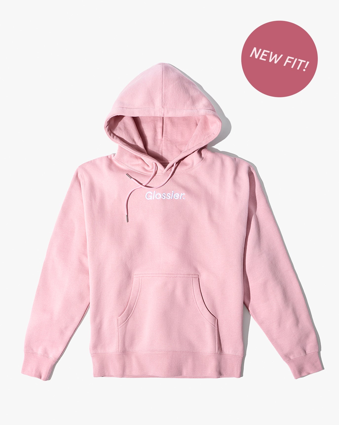 SRC_4D12ED907D5739D8 Embroidered Pink Hoodie